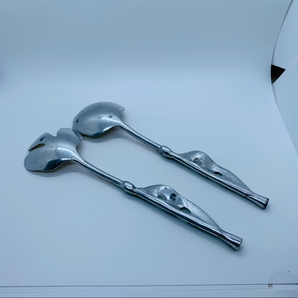NWT Floral Themed Salad Serving Set - Picture 3 of 6